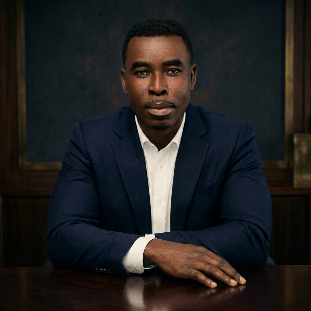 Editorial portrait of Dayo, Founder and Managing Principal of DP Capital Partners